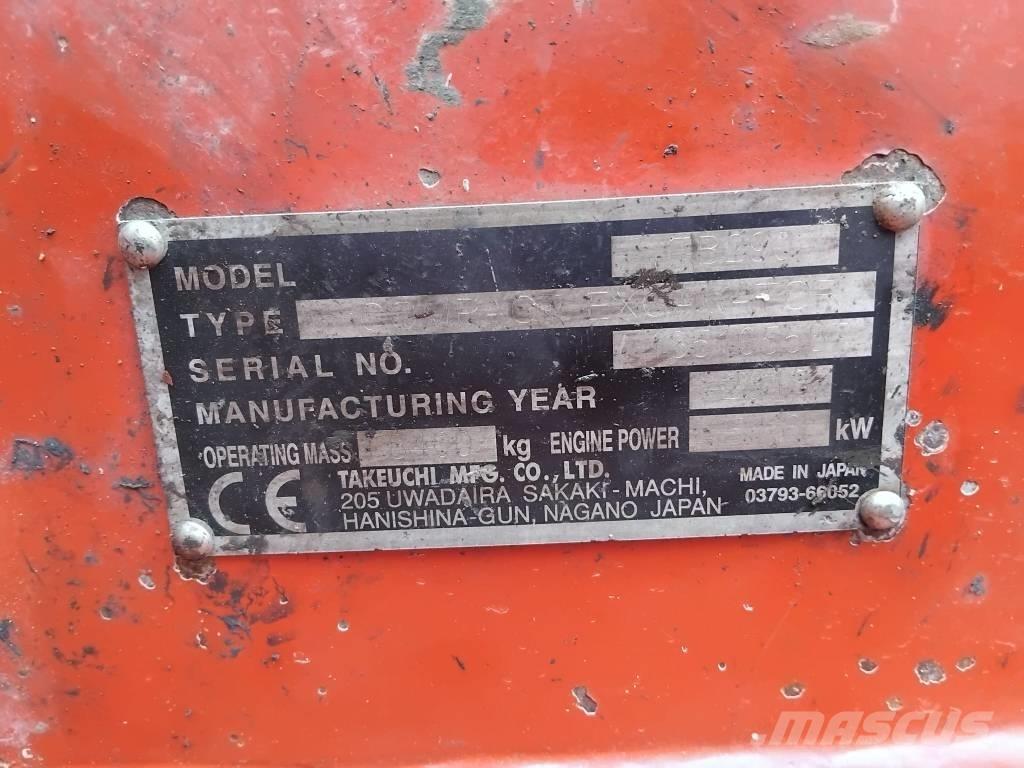 Takeuchi TB290 Mini rýpadla < 7t