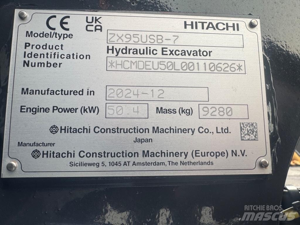 Hitachi ZX 95USB-7 Midi rýpadla 7t - 12t