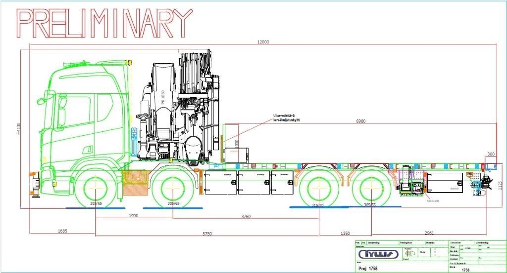 Scania R 590 Autojeřáby, hydraulické ruky