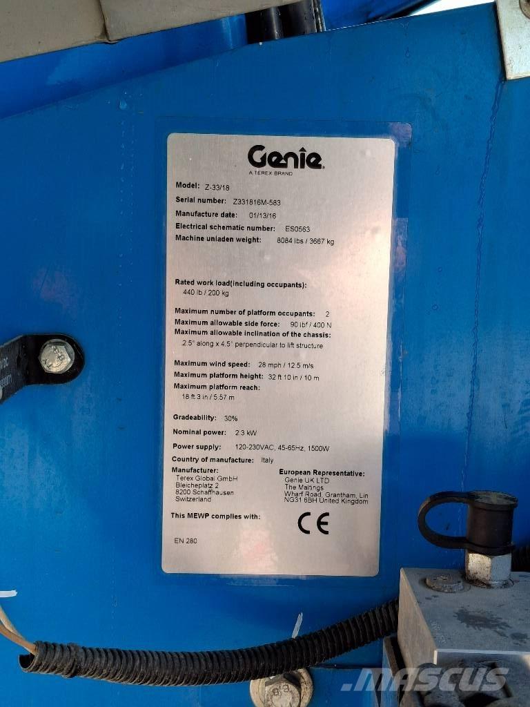 Genie Z33/18 Kloubové plošiny
