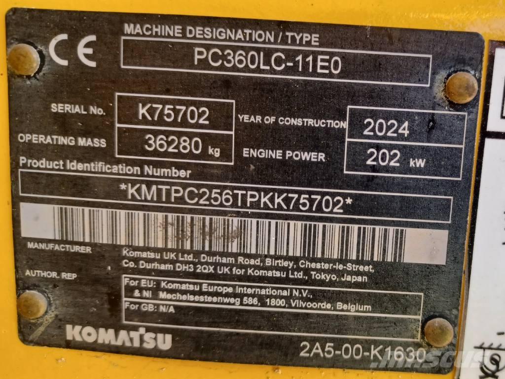 Komatsu PC360LC-11 Pásová rýpadla