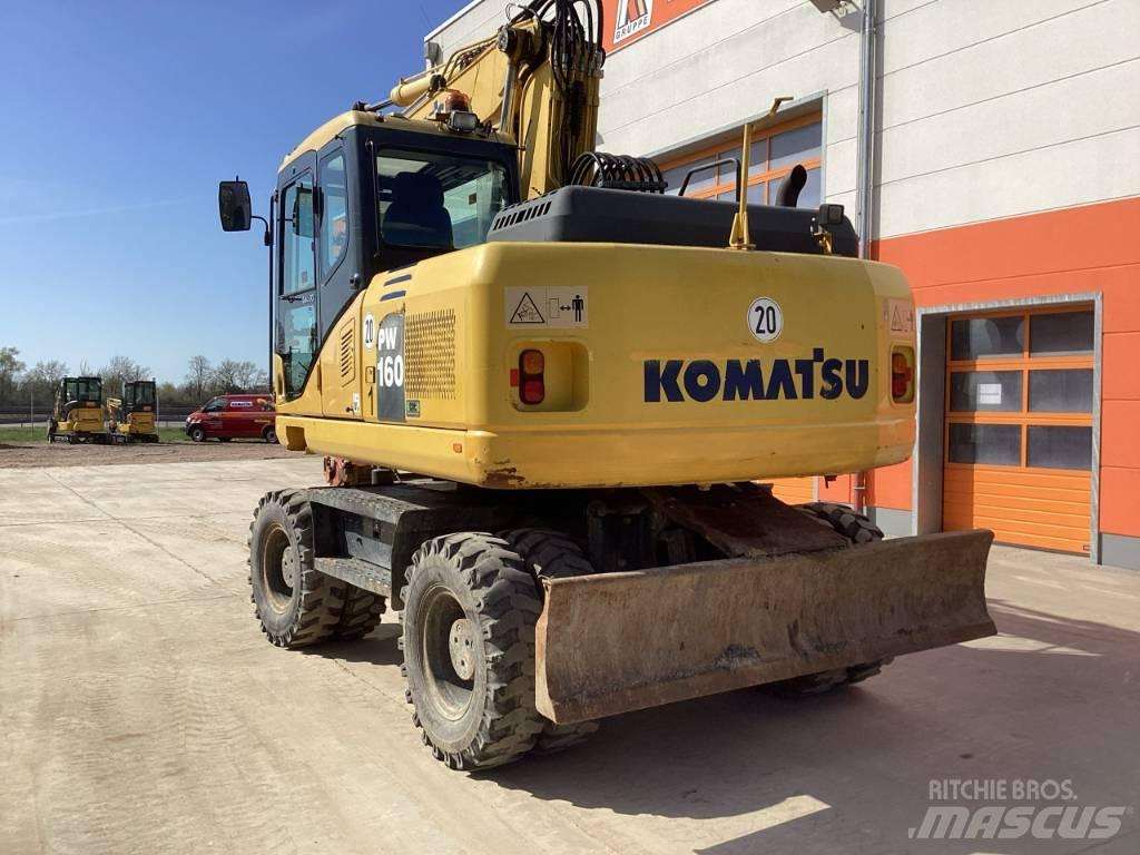 Komatsu PW 160-7E0 Kolová rýpadla