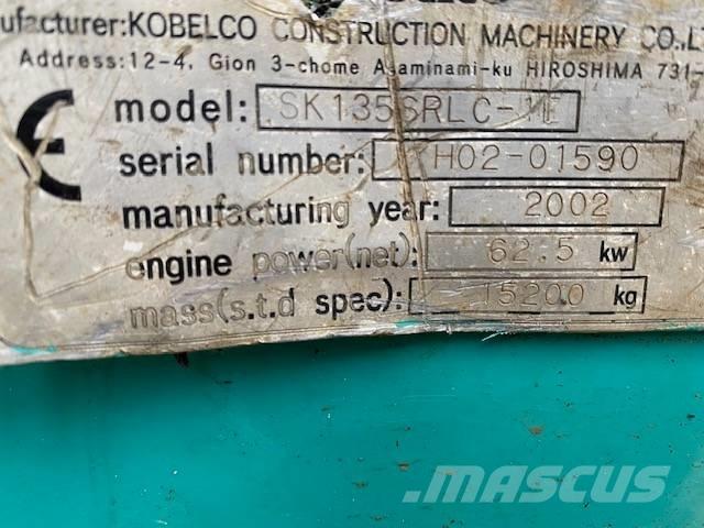 Kobelco SK 135 SR LC Pásová rýpadla