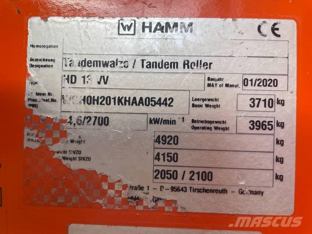 Hamm HD 13 VV Tandemové válce
