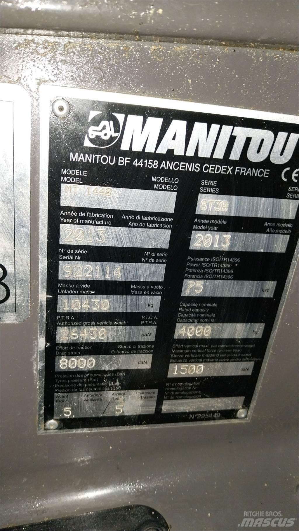 Manitou MT1440 Teleskopické manipulátory