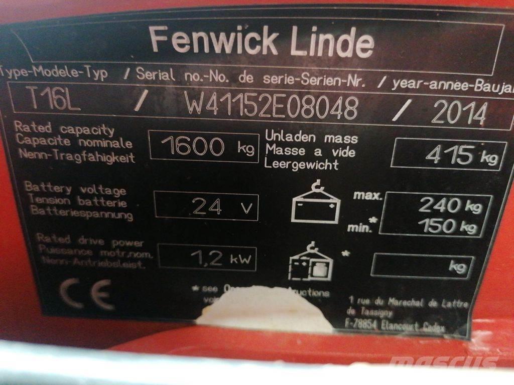 Linde T16L Nízkozdvižný vozík