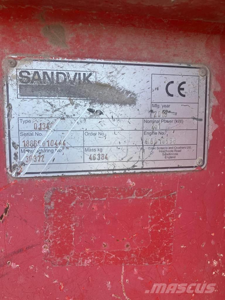 Sandvik QJ 340 Mobilní drtiče