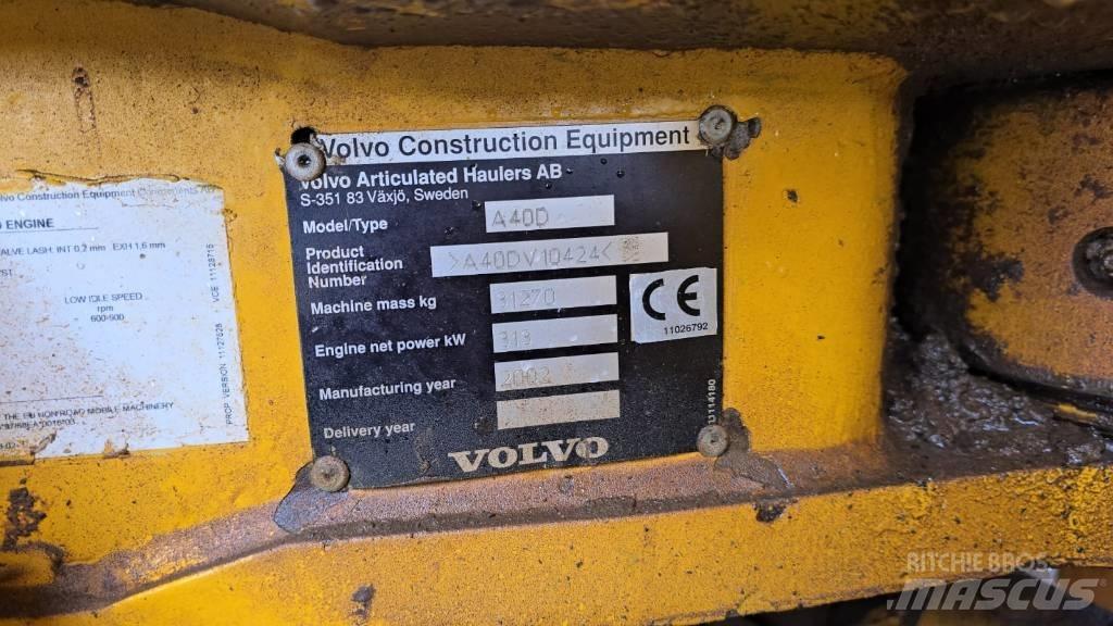 Volvo A 40 D Kloubové dempry