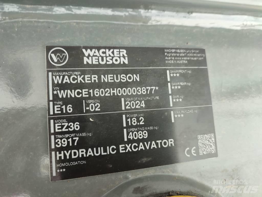 Wacker Neuson EZ 36 Mini rýpadla < 7t