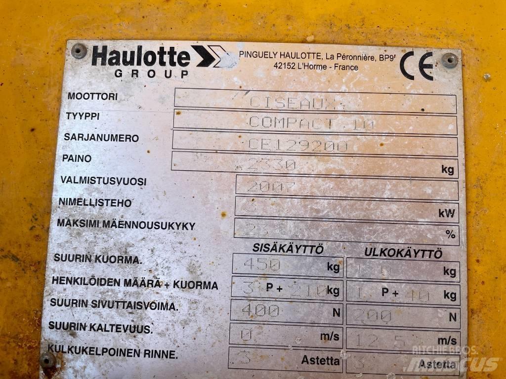 Haulotte Compact 10 Nůžková zvedací plošina