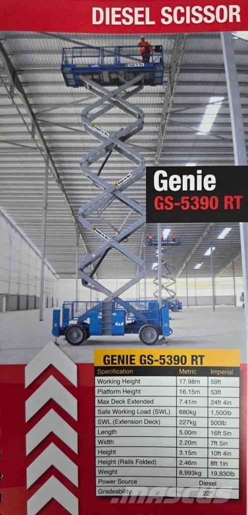 Genie GS 5390 RT Nůžková zvedací plošina