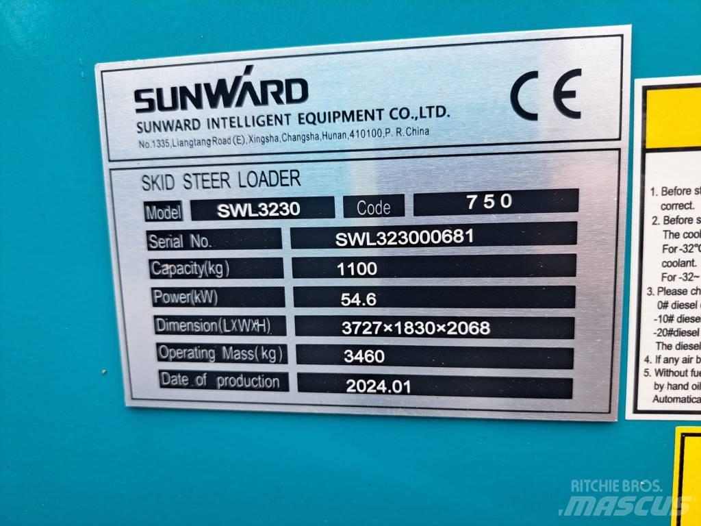 Sunward SWL 3230 Smykem řízené nakladače