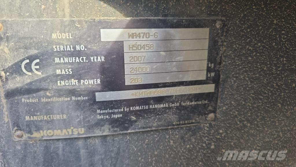 Komatsu WA 470-6 Kolové nakladače