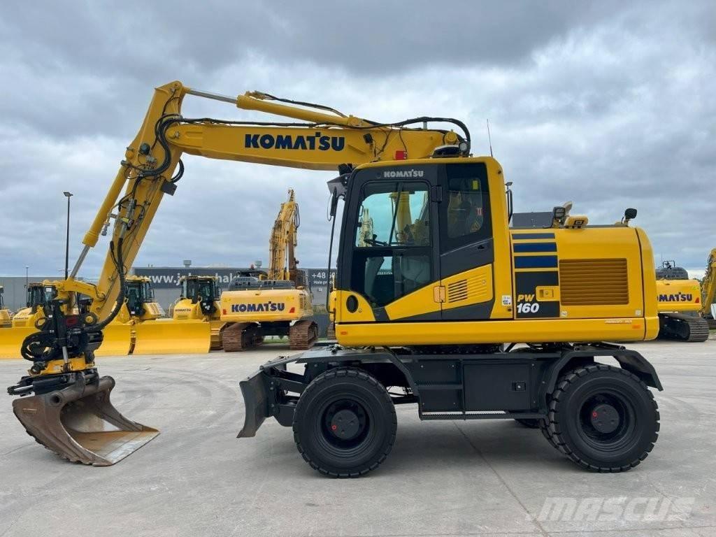 Komatsu PW 160-11 Kolová rýpadla