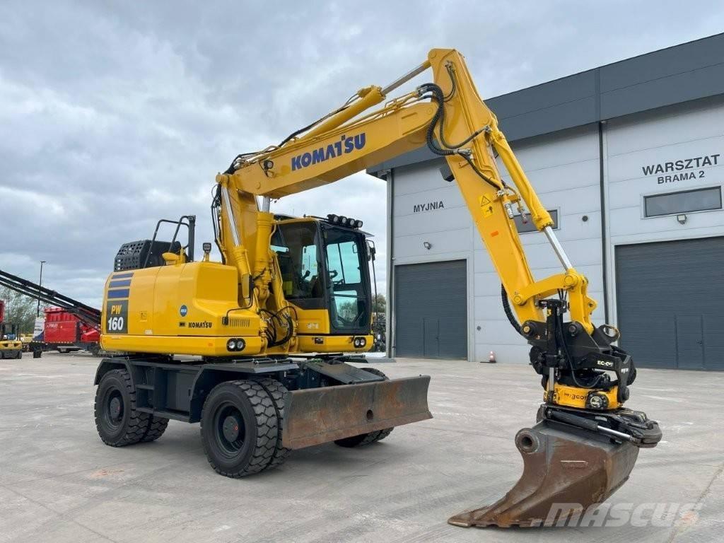 Komatsu PW 160-11 Kolová rýpadla