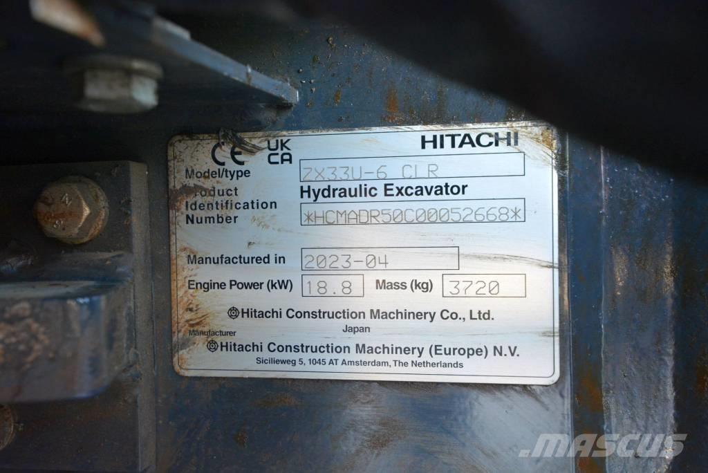 Hitachi ZX 33 U-6 Mini rýpadla < 7t