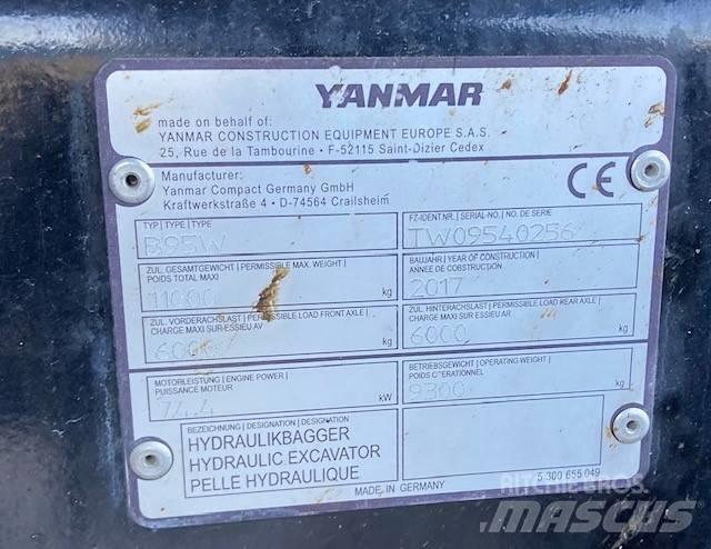 Yanmar B95W Kolová rýpadla