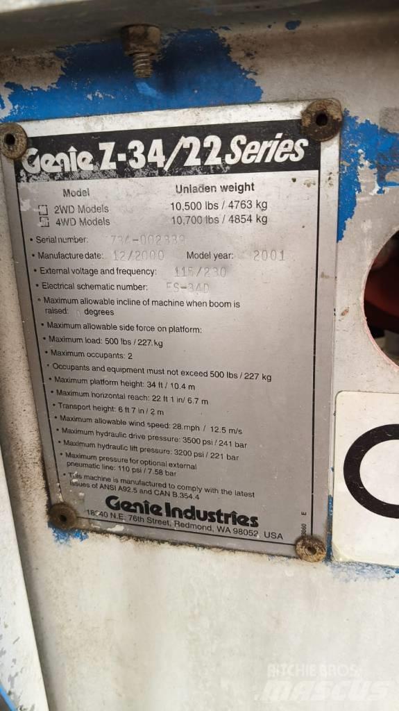 Genie Z 34/22 IC Kloubové plošiny