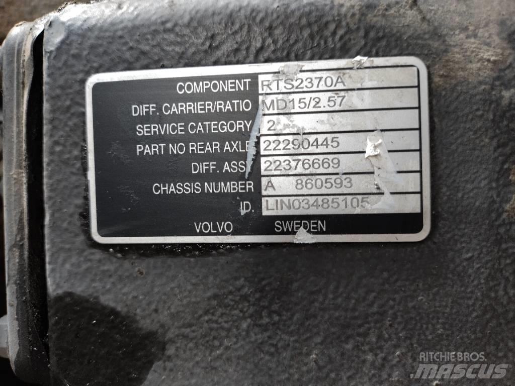 Volvo RTS2370A Nápravy