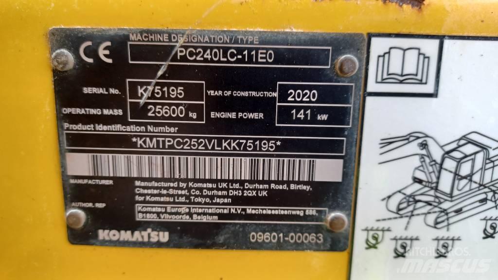 Komatsu PC240LC-11 Pásová rýpadla