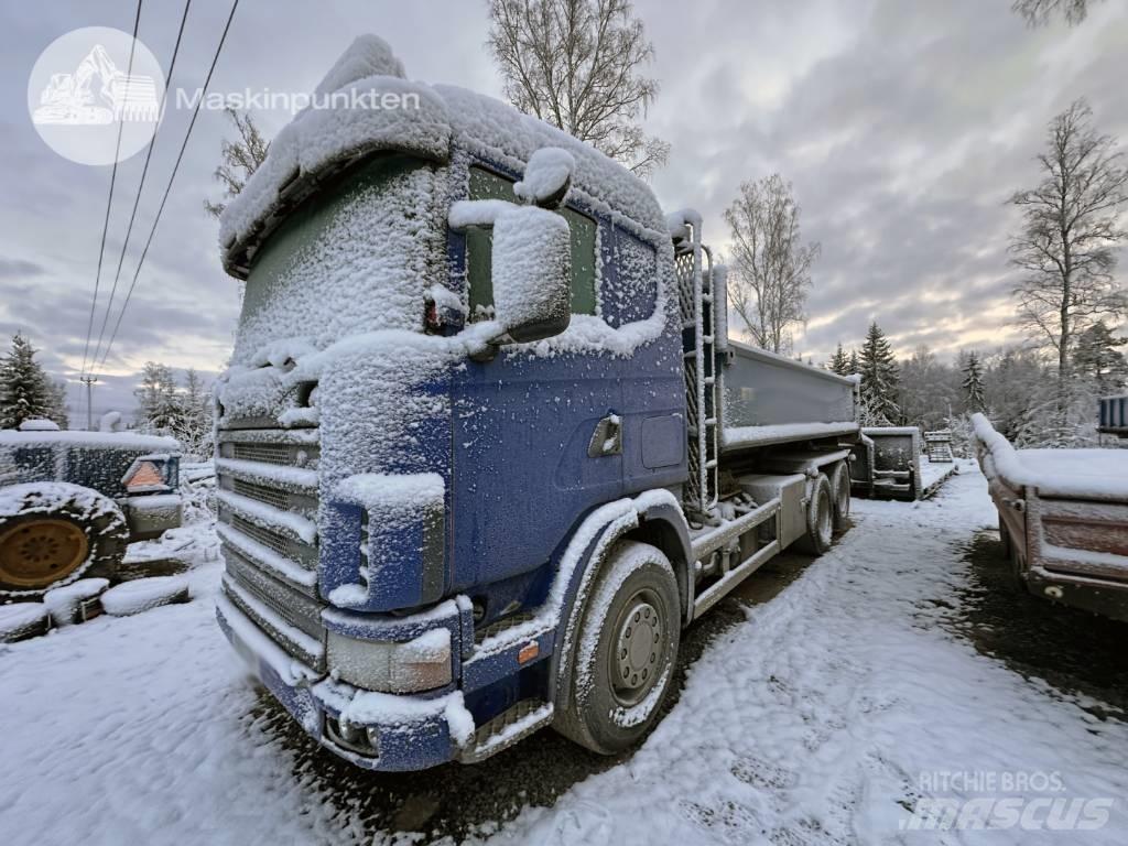Scania R 124 GB 470 Hákový nosič kontejnerů