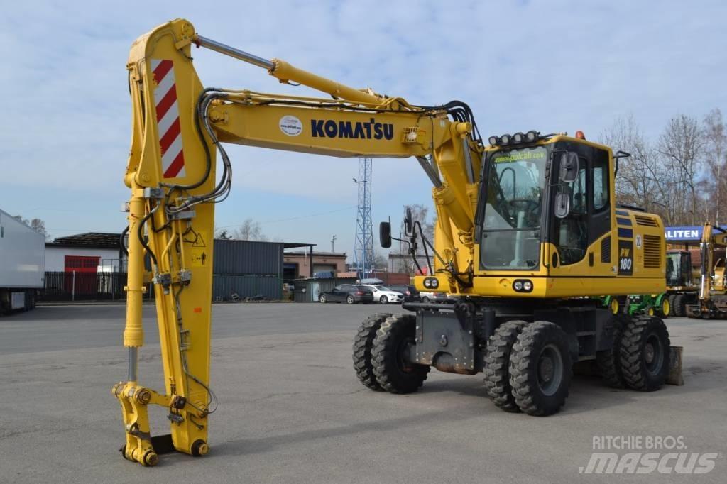 Komatsu PW 180-10 Kolová rýpadla