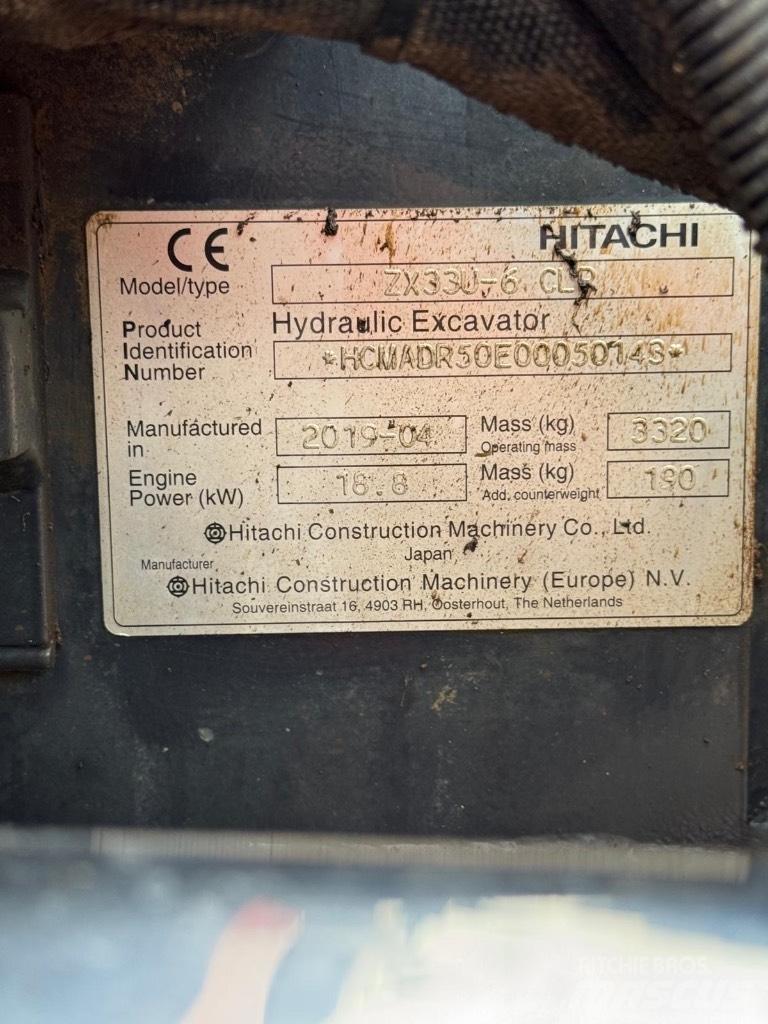 Hitachi ZX 33 U-6 Mini rýpadla < 7t