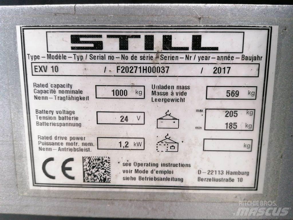 Still EXV10 Ručně vedené vysokozdvižné vozíky