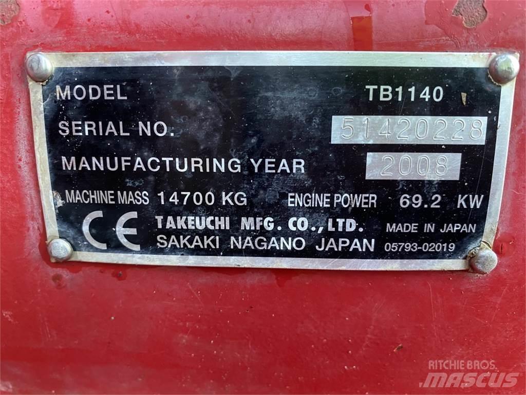 Takeuchi TB1140 Pásová rýpadla