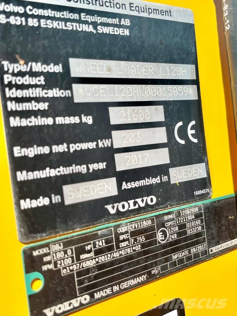 Volvo L 120 H Kolové nakladače