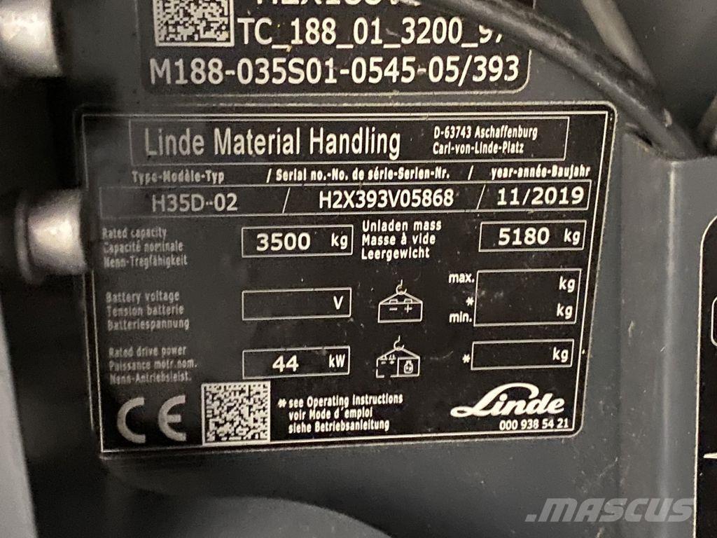 Linde H35D-02 Dieselové vozíky