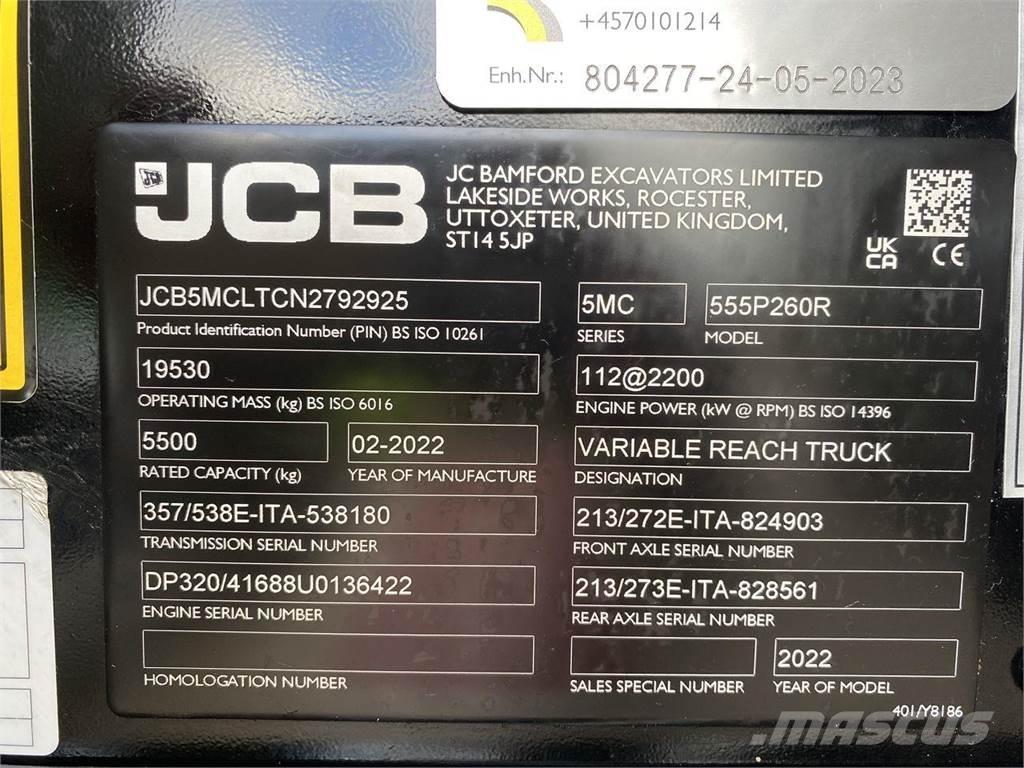JCB 555-260R Teleskopické manipulátory