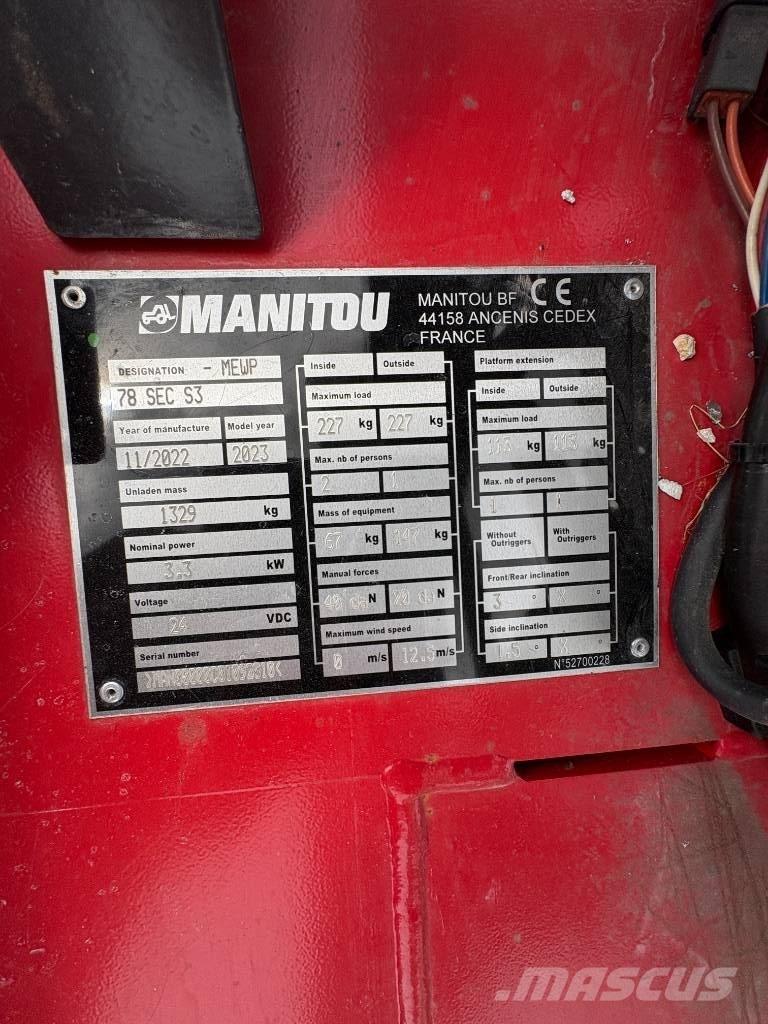 Manitou 78 SEC Nůžková zvedací plošina