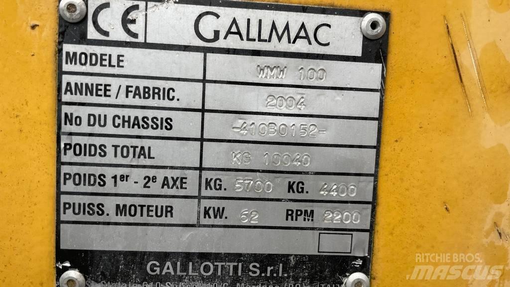 Gallmac WMW 100 Kolová rýpadla