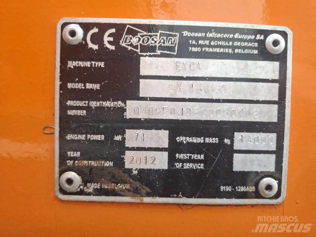 Doosan DX 140 LC Pásová rýpadla