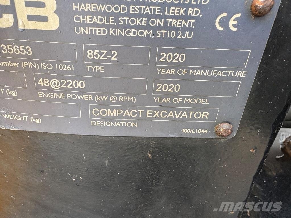 JCB 85 Z-2 Midi rýpadla 7t - 12t