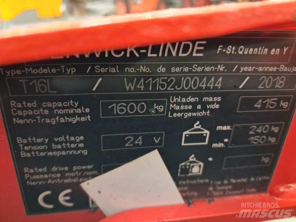 Linde T16L Nízkozdvižný vozík