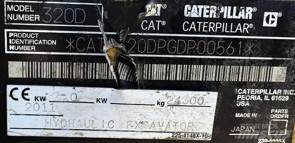 CAT 320 D L Pásová rýpadla