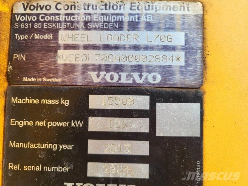 Volvo L70G Kolové nakladače