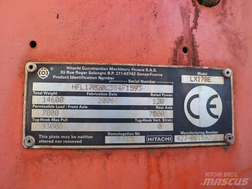 Hitachi LX 170 E Kolové nakladače