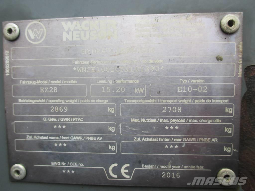Wacker Neuson EZ 28 Mini rýpadla < 7t