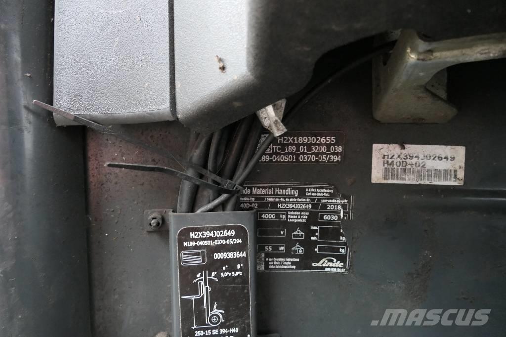 Linde H 40 D-02 Dieselové vozíky