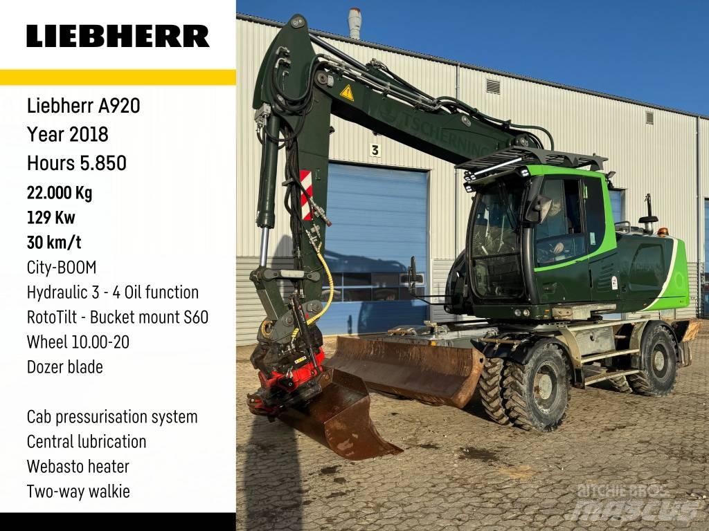 Liebherr A 920 Kolová rýpadla