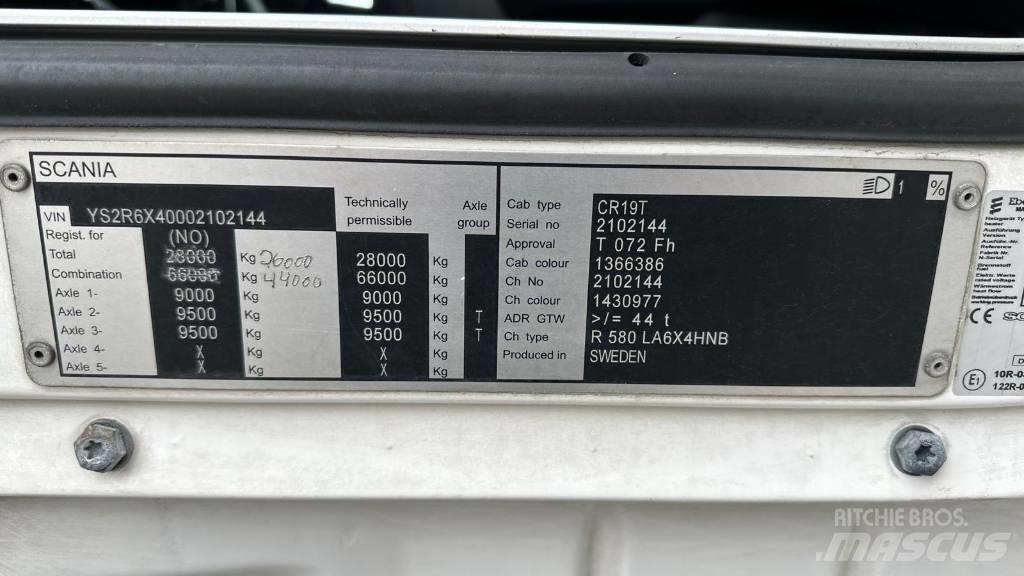 Scania R 580 Tahače