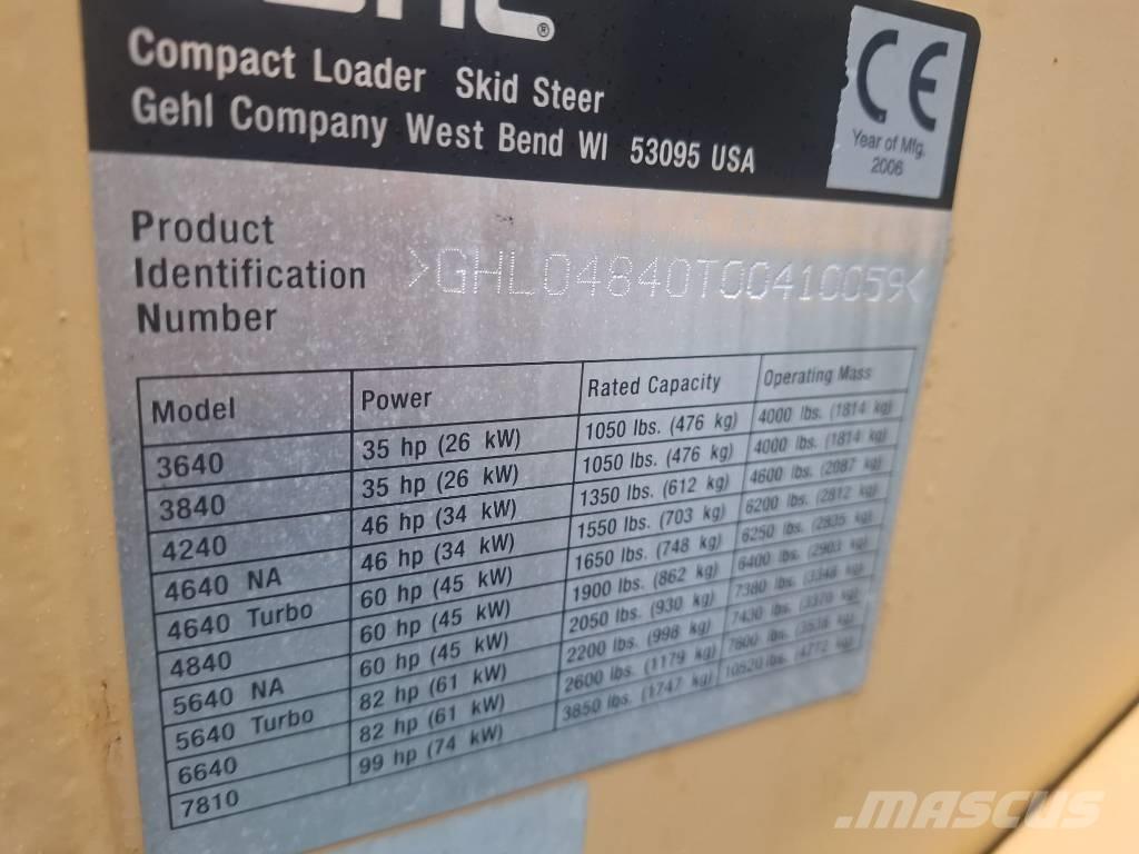 Gehl 4840 Smykem řízené nakladače