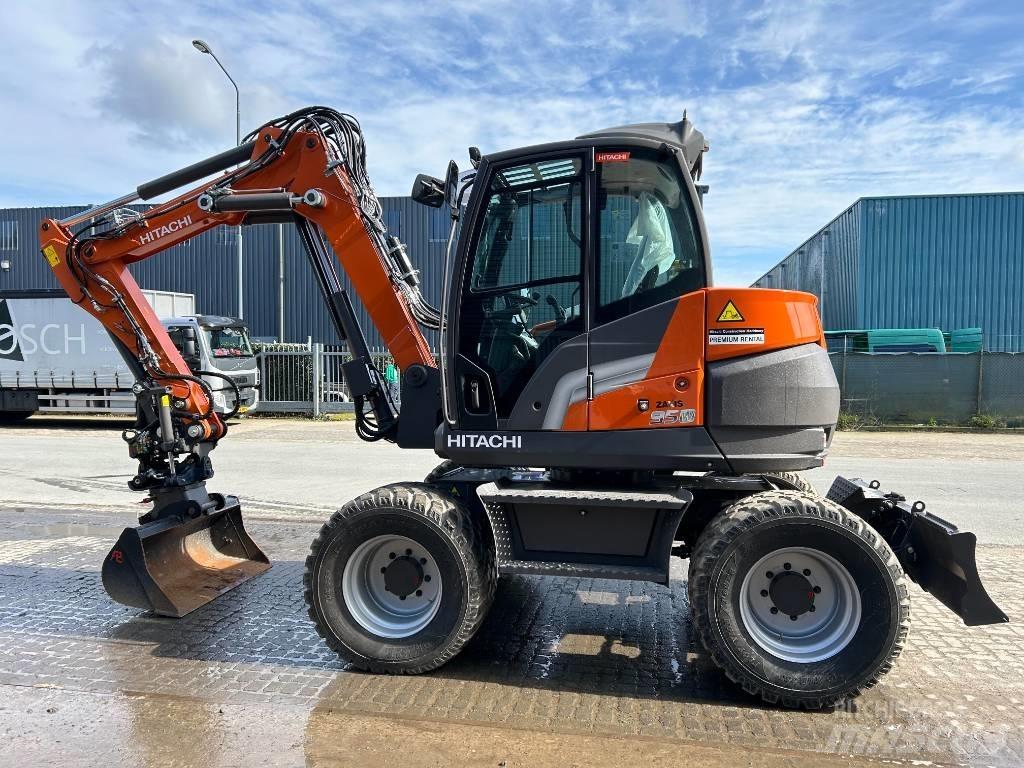 Hitachi ZX95W Kolová rýpadla