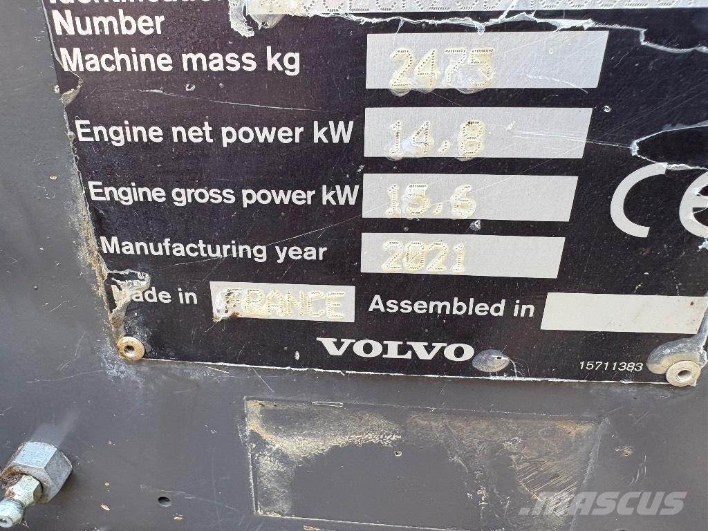 Volvo ECR 25 D Mini rýpadla < 7t