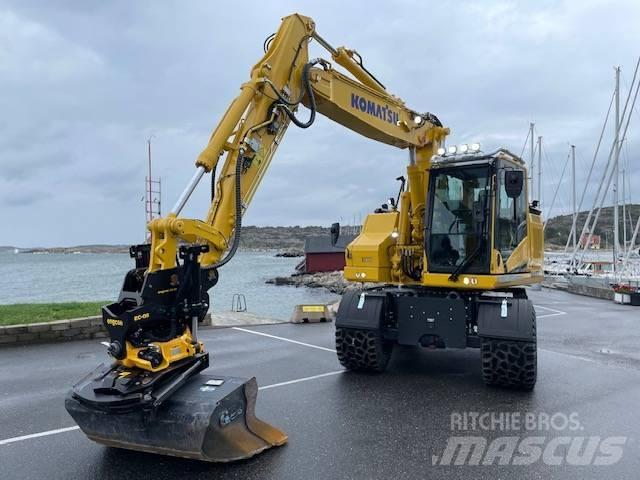 Komatsu PW168-11 Kolová rýpadla