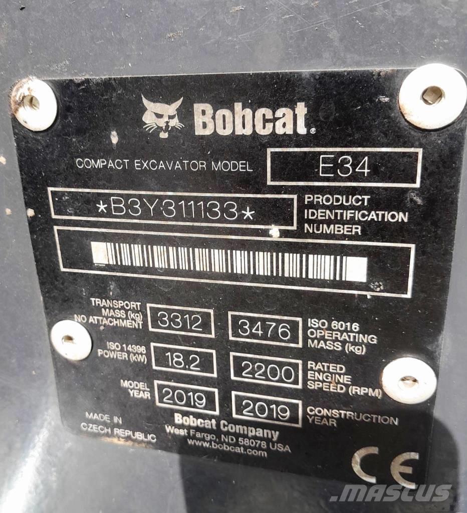 Bobcat E34 Mini rýpadla < 7t