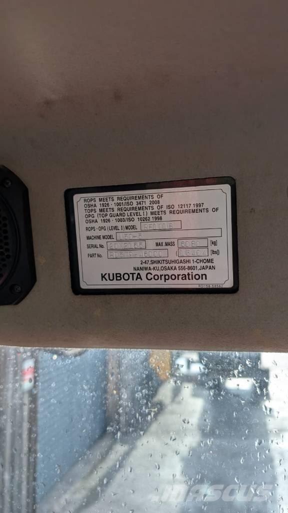 Kubota U 50-5 Demoliční rýpadla
